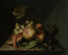Still life with fruit, 1750-1793. Creator: Gertrud Metz