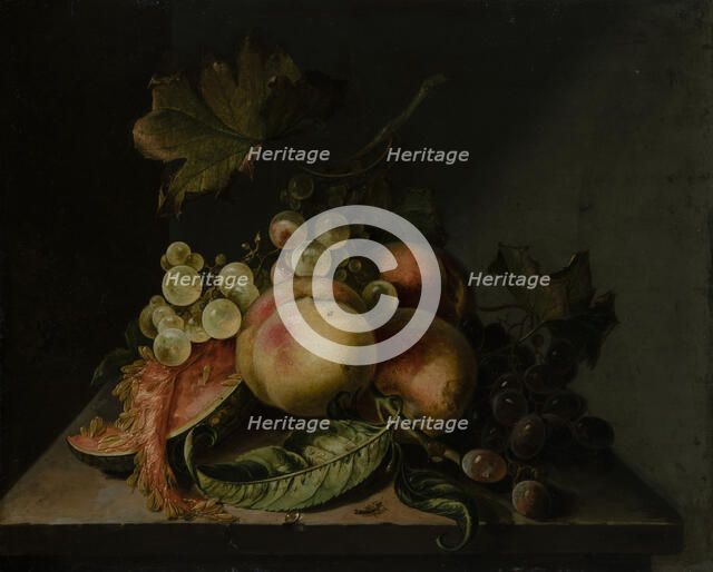 Still life with fruit, 1750-1793. Creator: Gertrud Metz.
