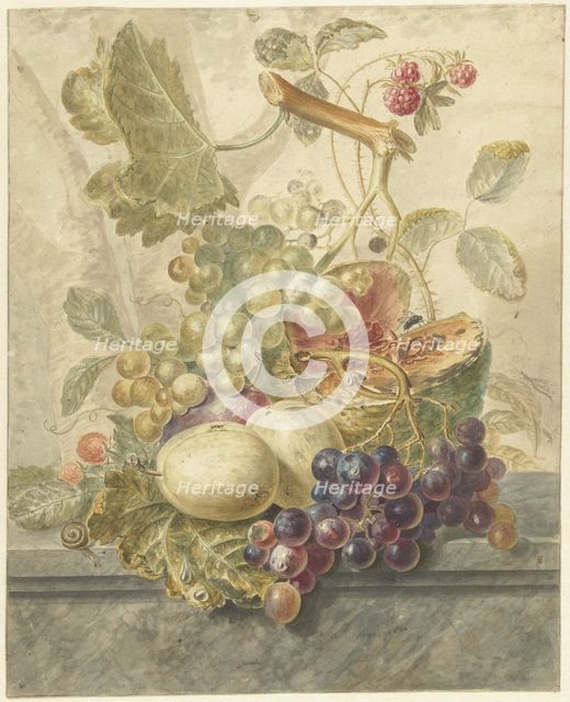 Still life with fruit, 1771-1816. Creator: Hendrik Schwegman.