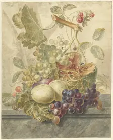Still life with fruit, 1771-1816. Creator: Hendrik Schwegman