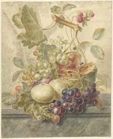Still life with fruit, 1771-1816. Creator: Hendrik Schwegman