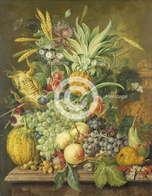 Still Life with Fruit, 1808. Creator: Jacobus Linthorst.