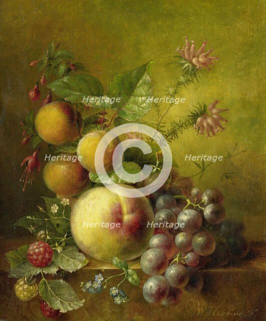 Still Life with Fruit, 1830-1862. Creator: Willem Hekking.