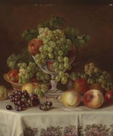 Still Life with Fruit, 1865. Creator: Magnus von Wright