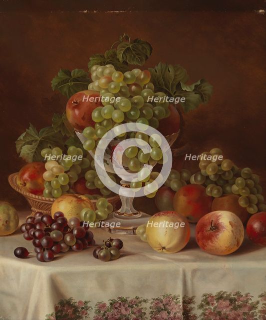 Still Life with Fruit, 1865. Creator: Magnus von Wright.