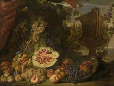 Still Life with Fruit, mid-late 17th century. Creator: David de Coninck