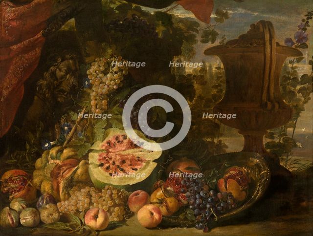 Still Life with Fruit, mid-late 17th century. Creator: David de Coninck.