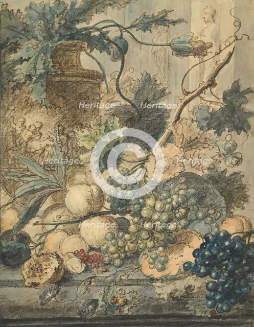 Still Life with Fruit, n.d.. Creator: Jan van Huysum.