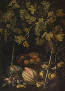 Still Life with Fruit and Vine, 1620s. Creator: Pietro Paolo Bonzi