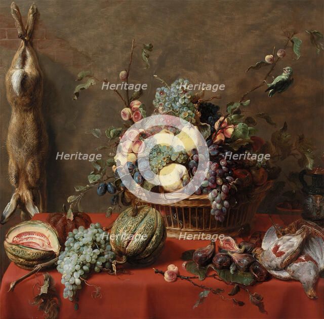 Still Life with Fruit and a Dead Hare, 1630s. Creator: Frans Snyders.