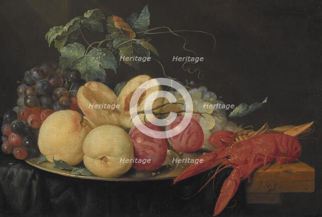 Still Life with Fruit and Boiled Crayfish. Creator: Joris van Son.
