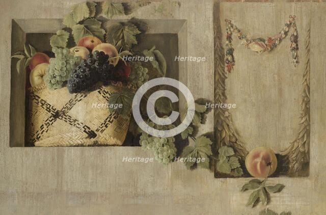 Still Life with Fruit and Flower Garlands, 1645-1650. Creator: Jacob van Campen.