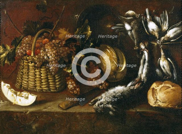 Still Life with Fruit and Game, 1651. Creator: Unknown.