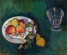 Still Life with Fruit and Glass, 1910