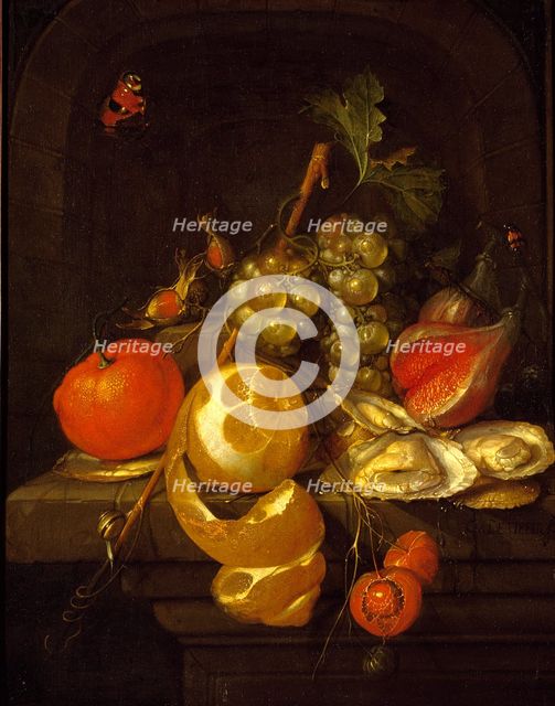 Still Life with Fruit and Oysters, mid-1650s. Artist: Cornelis de Heem.