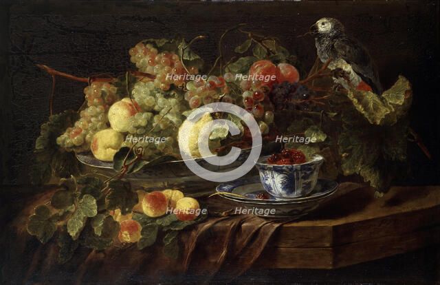 'Still Life with Fruit and Parrot', 1645.  Artist: Jan Fyt