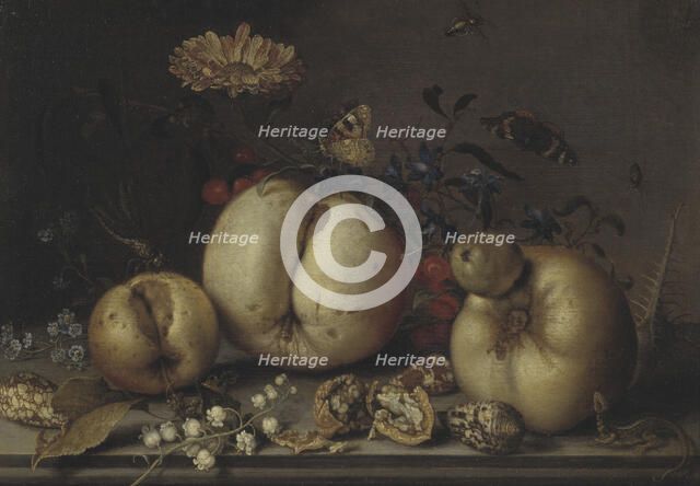 Still Life with Fruit and Shells. Creator: Balthasar van der Ast.