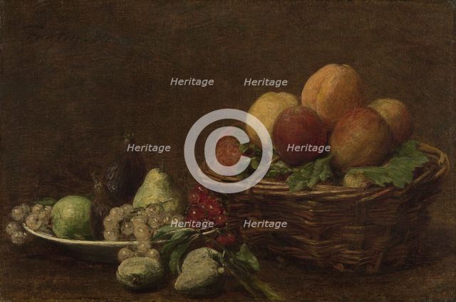 Still Life with Fruit, c.1880-c.1890. Creator: Henri Fantin-Latour.