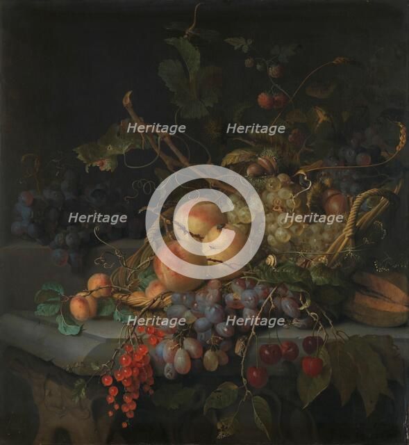 Still Life with Fruit, c.1670-c.1727. Creator: Jacob van Walscapelle.
