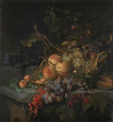 Still Life with Fruit, c.1670-c.1727. Creator: Jacob van Walscapelle