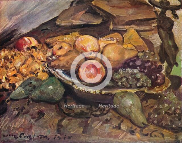 'Still-Life with Fruit', c20th century. Artist: Lovis Corinth.