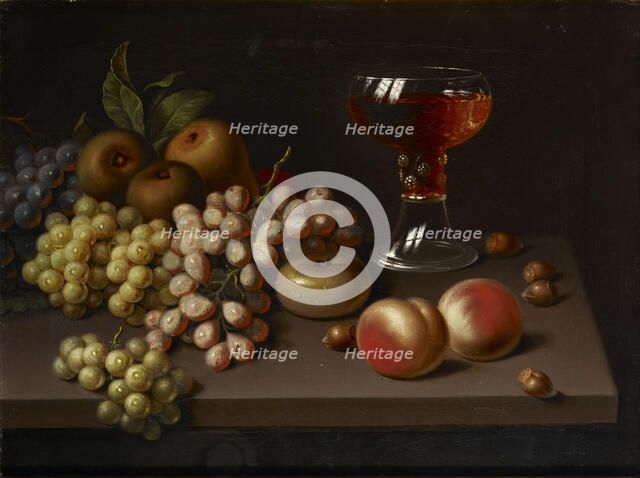 Still Life with Fruit, copy after Jac. Stockmann. Creator: Johan Erik Lindh.