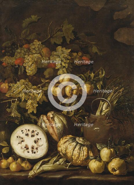 Still Life with Fruit. Creator: Pietro Paolo Bonzi.