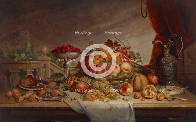 Still Life with Fruit, date unknown, c1830-1892. Creator: Jacob Cox.