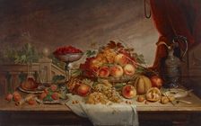 Still Life with Fruit, date unknown, c1830-1892. Creator: Jacob Cox