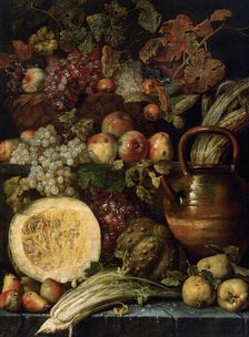 Still life with fruit , Last quarter of 17th cen.. Creator: Vogelaer, Karel van (Carel de) (1653-1695)