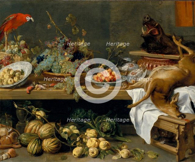 Still Life with Fruit, Vegetables and Dead Game, c.between 1635 and 1637. Creator: Frans Snyders.