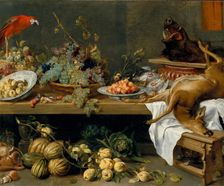 Still Life with Fruit, Vegetables and Dead Game, c.between 1635 and 1637. Creator: Frans Snyders