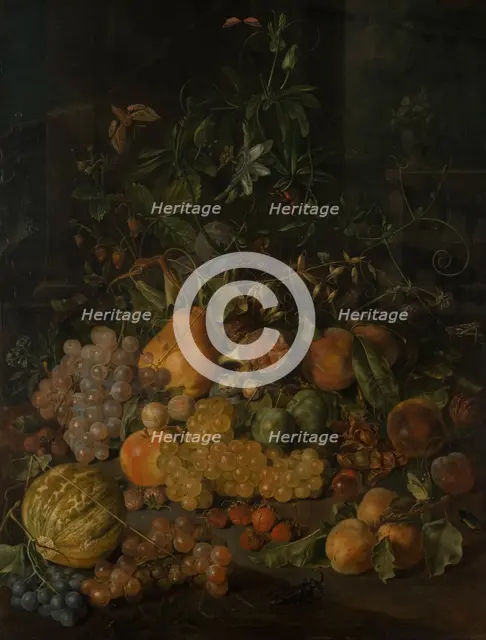 Still Life with Fruits, 1780-1781. Creator: Johann Daniel Bager.