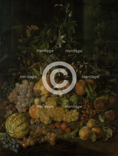 Still Life with Fruits, 1780-1781. Creator: Johann Daniel Bager.