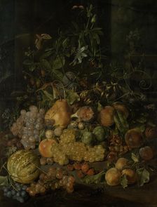 Still Life with Fruits, 1780-1781. Creator: Johann Daniel Bager