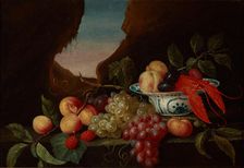 Still Life with Fruits and a Lobster, 1658. Creator: Theodoor Smits