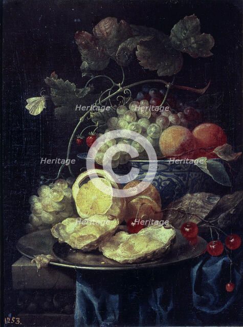  'Still Life with Fruits', by Joris van Son, 1664.