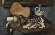 Still Life with Guitar, 1920s. Creator: Ortiz de Zárate, Manuel (1887-1946)