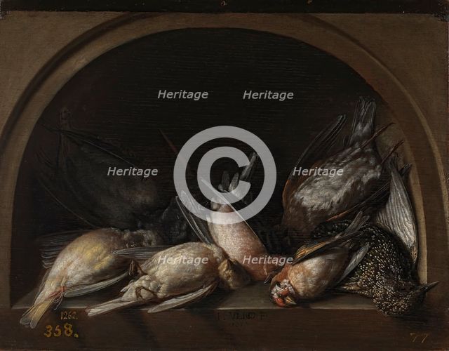 Still Life with Game Fowl, 1615. Creator: Herman von Vollenhove.