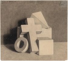 Still Life with Geometric Models, 1879. Creator: Hammershøi, Vilhelm (1864-1916)