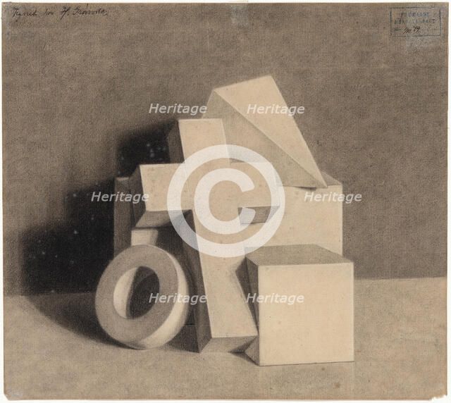 Still Life with Geometric Models, 1879. Creator: Hammershøi, Vilhelm (1864-1916).