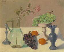 Still Life with Grapes, 1937. Creator: Gustave van de Woestijne