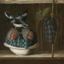 Still Life with Grapes and a gray shrike (Allegory of Painting)