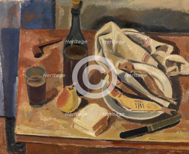 Still Life with Herring, 1934. Creator: Gustave De Smet.
