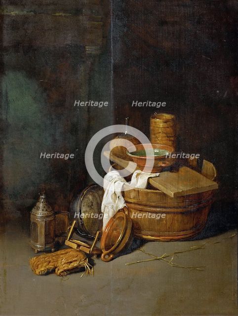 Still life with household utensils, 1645.