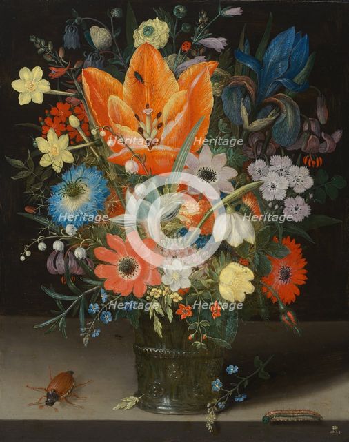 Still Life with Iris, 1623. Creator: Peter Binoit.