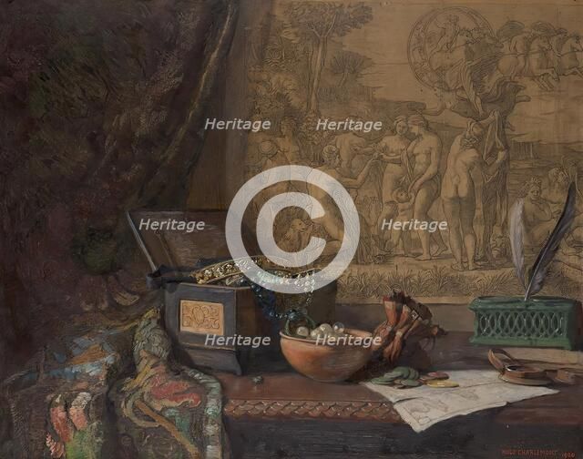 Still life with Judgment of Paris, 1920. Creator: Hugo Charlemont.