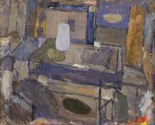 Still Life with Jar and Fruits, 1942. Creator: Immanuel Ibsen