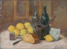 Still life with lemons, 1942. Creator: Stefan Polkorab