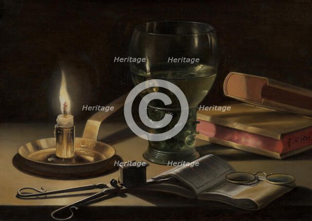 Still Life with Lighted Candle, c1620-1660. Creator: Pieter Claesz.